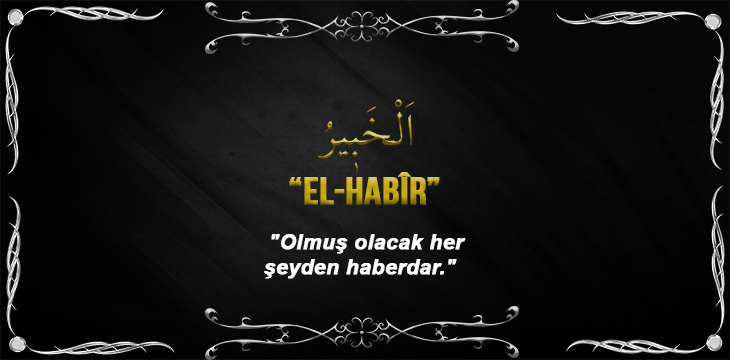 Allah (cc)’nun El Habîr Sıfatı