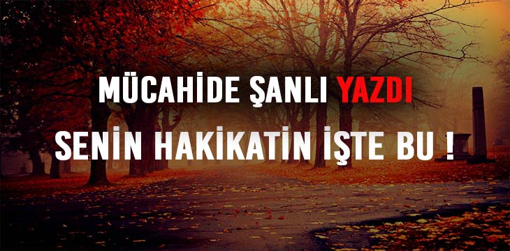 SENİN HAKİKATİN İŞTE BU !