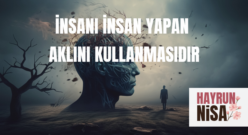İNSANI İNSAN YAPAN AKLINI KULLANMASIDIR